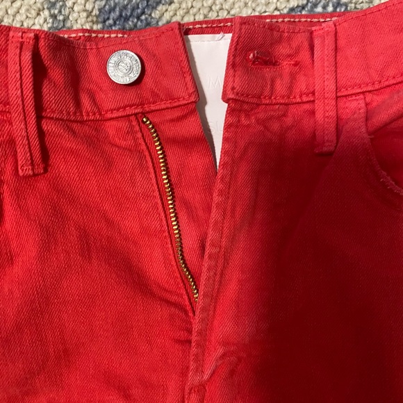 Mother Denim Hustler Ankle Fray jeans, NWT, size 23, red - Picture 9 of 9